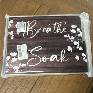 Breathe Soak Wooden Wall Art